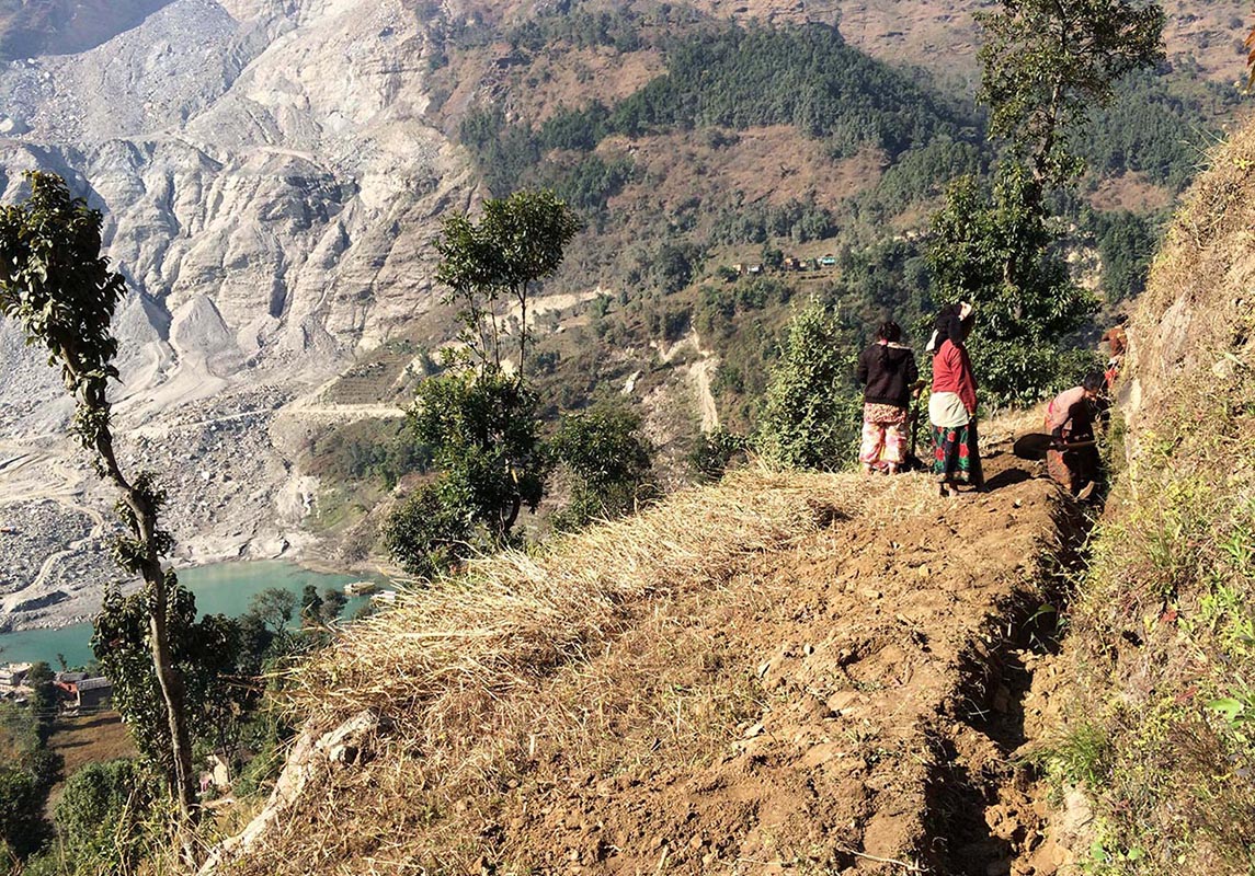 Terras landbouw in Nepal